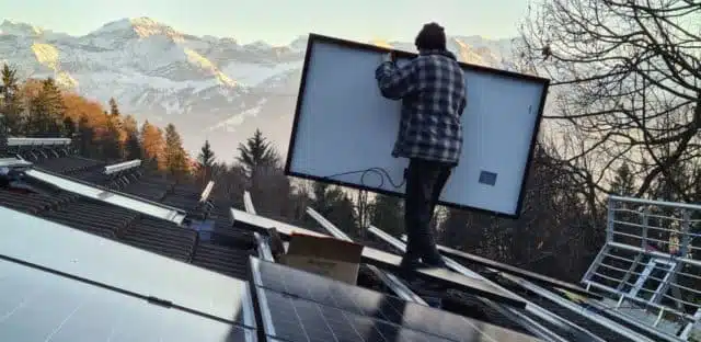 Installation Solaranlage Landgasthof Rothorn