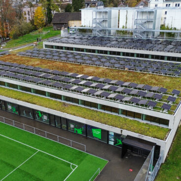 Solarify Solarprojekt St. Gallen HSG Sporthalle