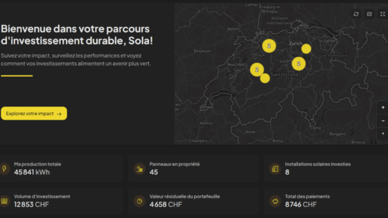Version démo du portail-client Digital Energy Hub de Solarify
