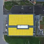 Marbot GmbH bei Gampelen mit eingefärbten Solarpanels zur Veranschaulichung