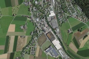 geo-map-caption Luftaufnahme von Dächer auf Portal geo.map.admin.ch